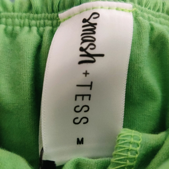 Smash & Tess Playful Shorty Romper in Smash Sage 💚 - Picture 5 of 10